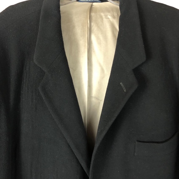 Men's Manuel Ritz Pipo Wool/Cashmere Black Single Breasted Blazer. Size 50 - Picture 7 of 16